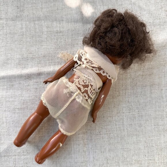 2 Vintage Celluloid Sleepy Eye Ethnic Dolls - Native American - African American - Picture 7 of 13